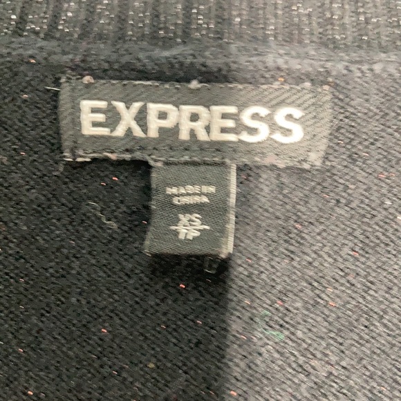 $5ifbundle3 Express v neck striped sweater with metallic accents size XS - Picture 9 of 12